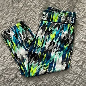 Xersion crop workout leggings - size large